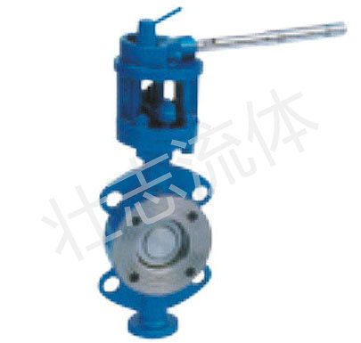 手柄对夹式蝶阀