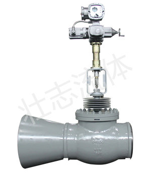 焊接式电动套筒调节阀带大小头